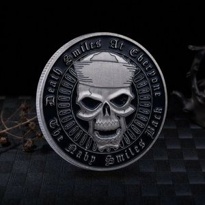 💐 Navy Challenge Coin “Death Smiles at Everyone but The Navy Smiles Back”